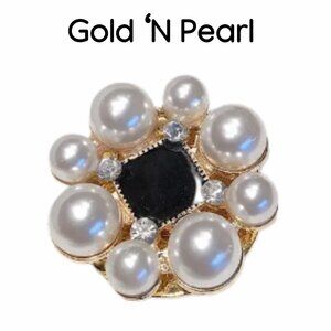 Gold 'N Pearl Bling Phone Accessory